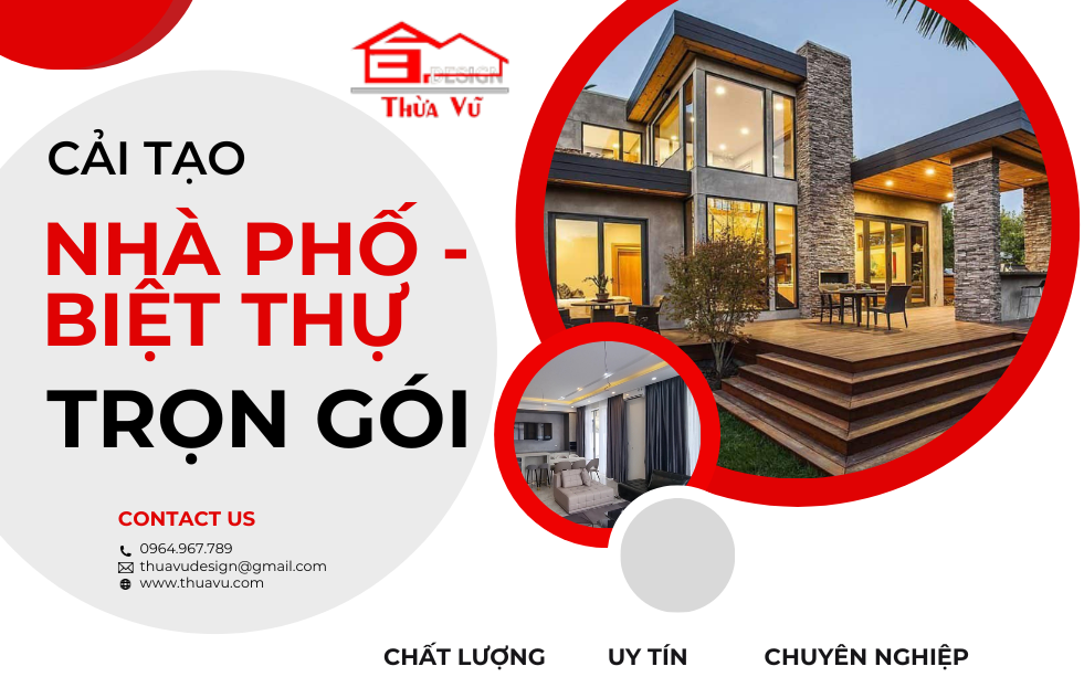 SỬA CHỮA, CẢI TẠO TRỌN GÓI NHÀ PHỐ - BIỆT THỰ TẠI HÀ NỘI