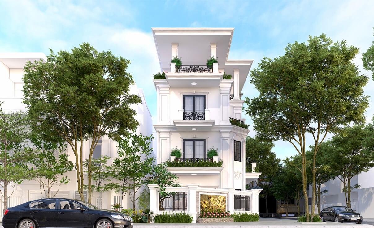 Biệt thự tân cổ điển bác Thư- Văn Lâm- Hưng Yên (160m2)